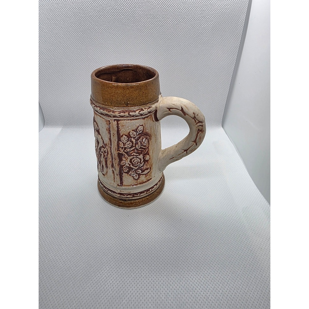 Vintage Made in Occupied Japan Ceramic Beer Stein Relief Classical Figures Mug - Picture 3 of 7